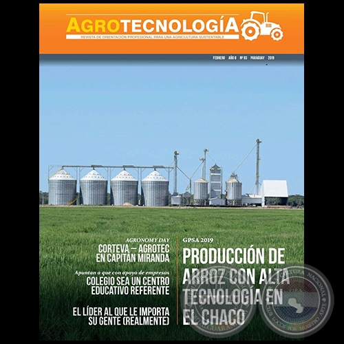 AGROTECNOLOGA  REVISTA DIGITAL - FEBRERO - AO 8 - NMERO 93 - AO 2019 - PARAGUAY